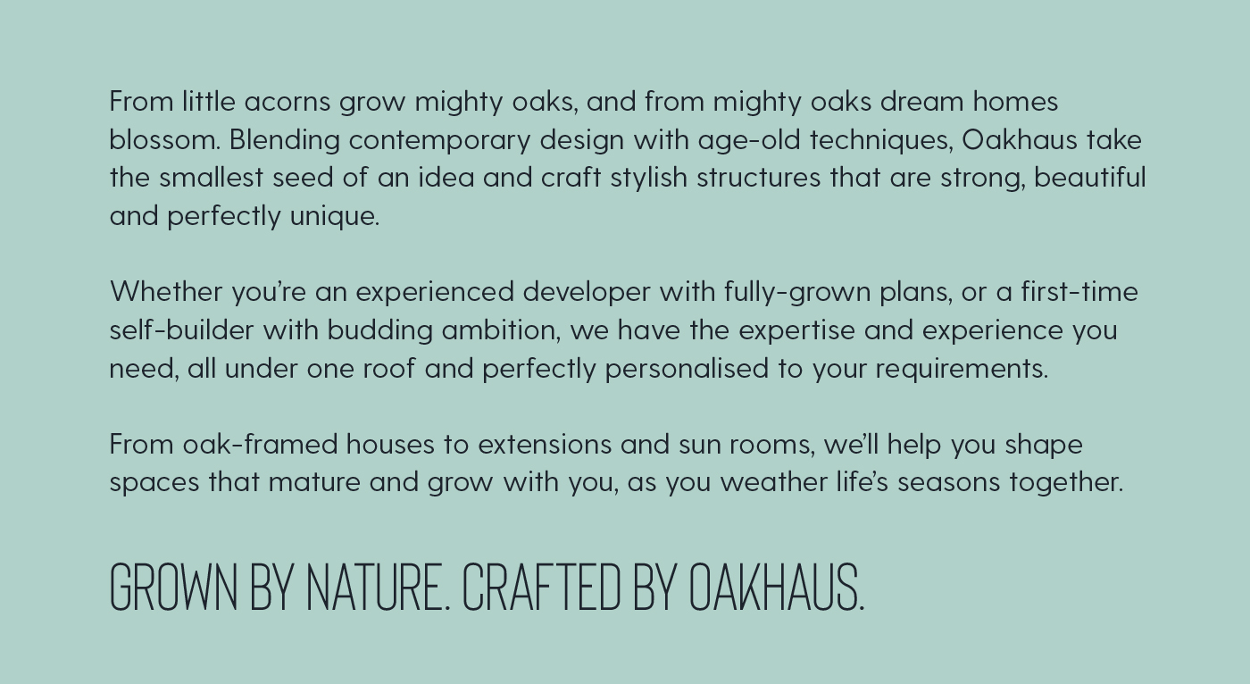 Oakhaus - Simplifying a complex brand
